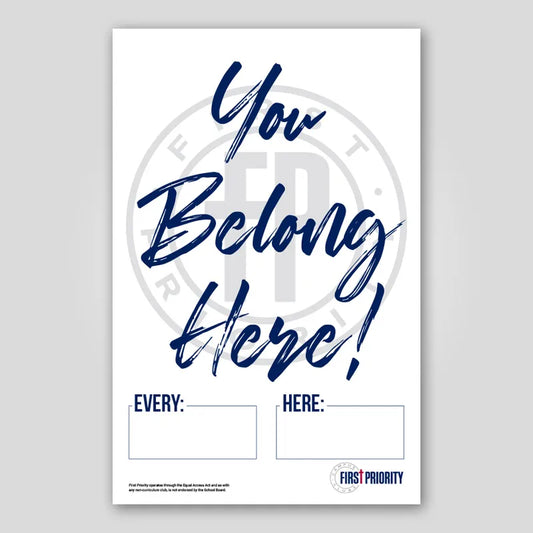 Club Poster - "You Belong Here"