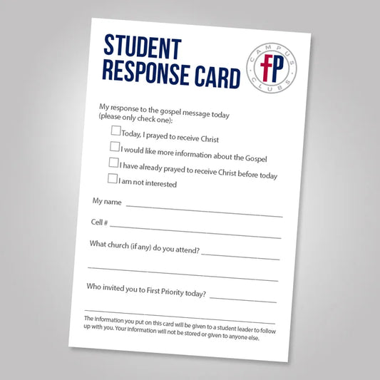 Student Response Cards