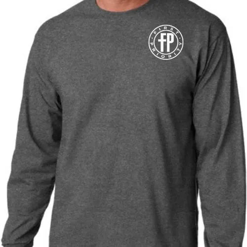 Long sleeve crew neck t-shirt