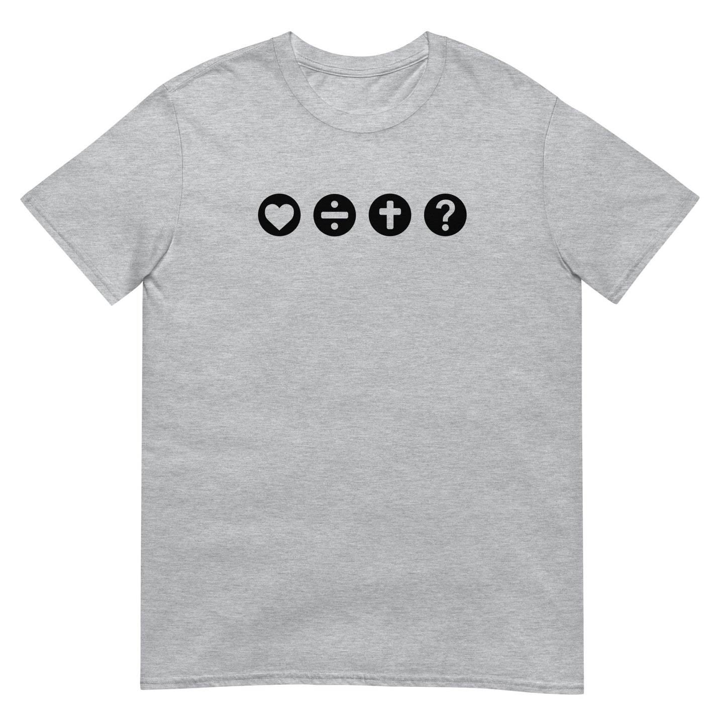 The Four T-shirt soft grey (front and back)